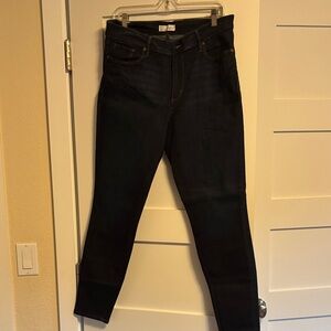 LOFT Women's Dark Blue Skinny Jeans